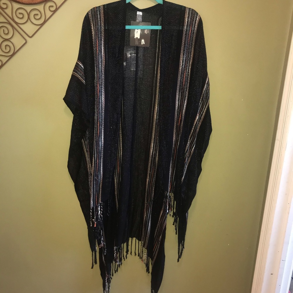 Scarf D&Y Black and Metallics One Size Fit Most